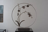Black Orchid 22" Moon Gate Sculpture